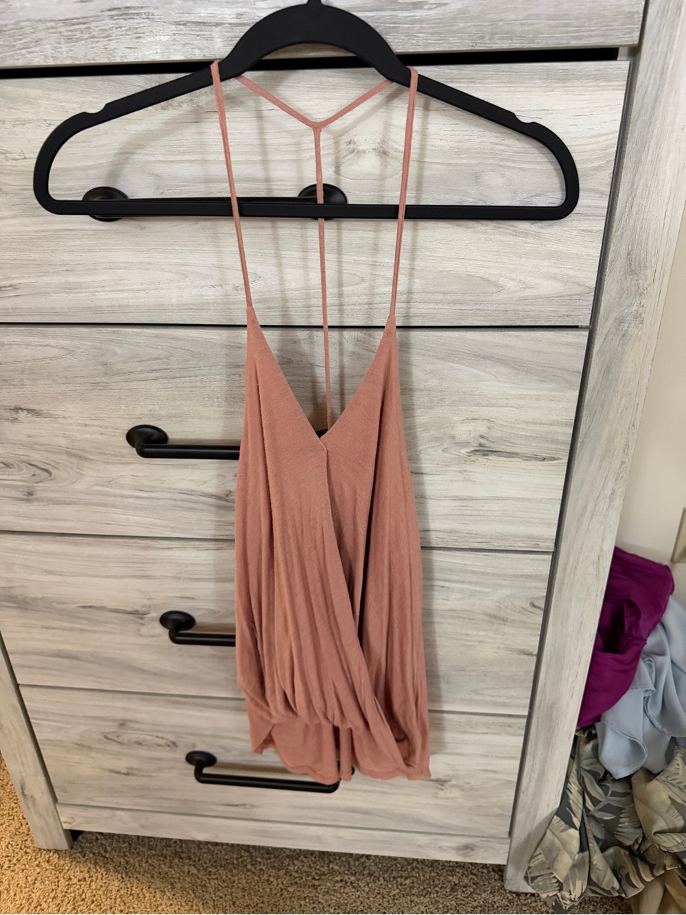 silence + noise Rose Mauve Strappy V-Neck Cami